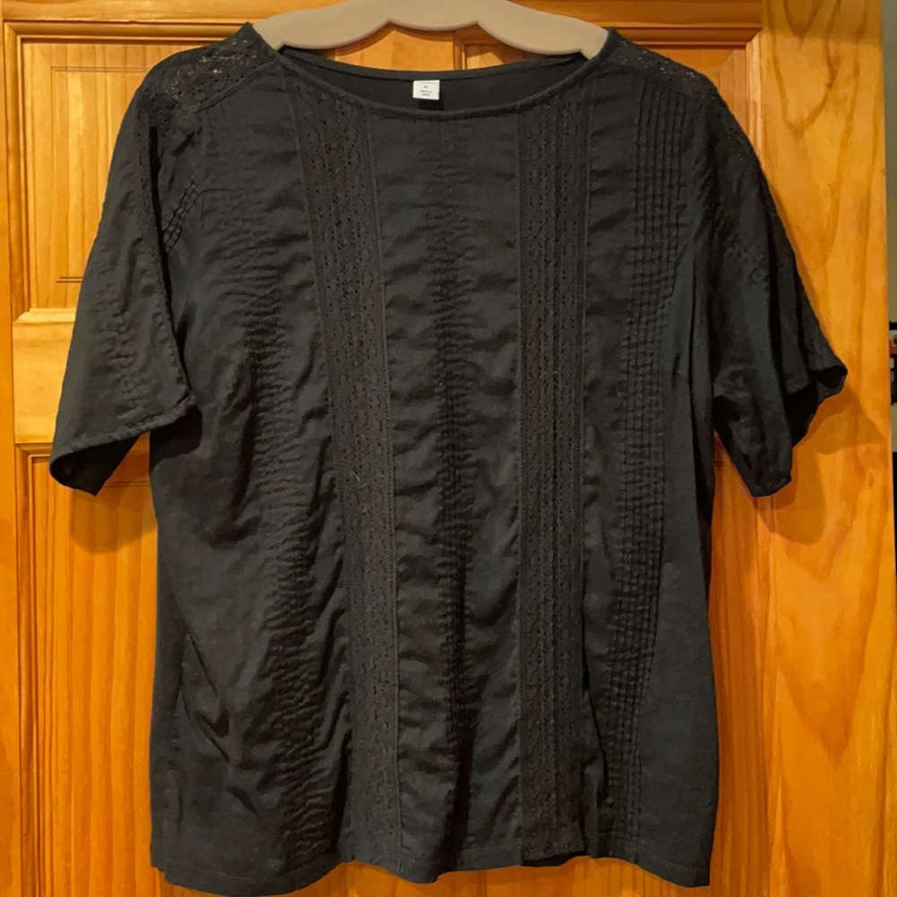 Old Navy Black Short Sleeve Top